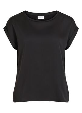 T-shirt Vila Viellette noir pour femme