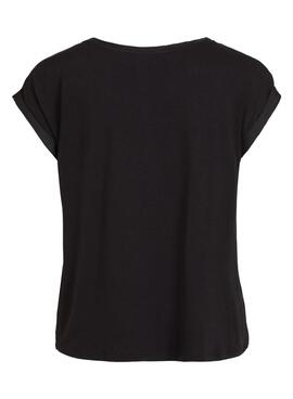 T-shirt Vila Viellette noir pour femme