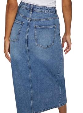 Jupe midi en denim Vila Vijaf pour femme