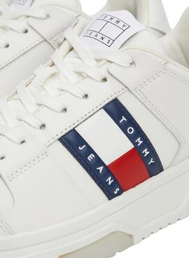 Chaussures Tommy Jeans Brooklyn blanches pour femme