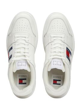 Chaussures Tommy Jeans Brooklyn blanches pour hommes