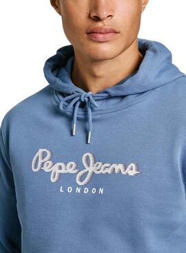 Sweatshirt Pepe Jeans Saul bleu pour homme