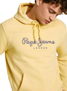 Sweatshirt Pepe Jeans Saul jaune pour homme