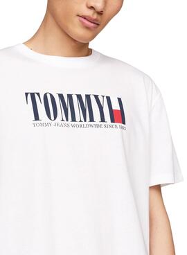 T-shirt Tommy Jeans Regular DNA Blanc Homme