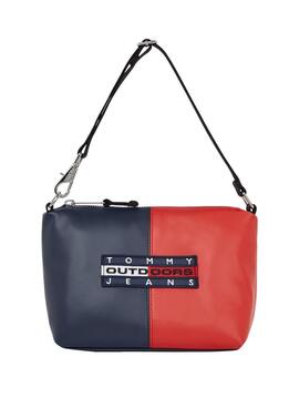 Sac Tommy Jeans Archive rouge et marine pour femme