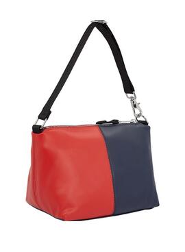 Sac Tommy Jeans Archive rouge et marine pour femme