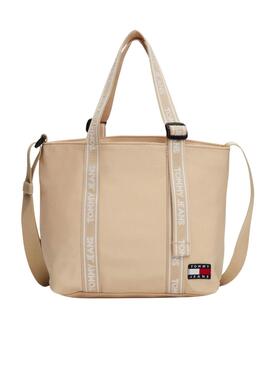 Sac à main Tommy Jeans Essential Daily Mini Tote beige pour femme