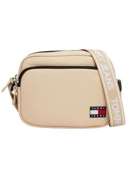 Sac Tommy Jeans Essential Daily Crossover beige pour femme
