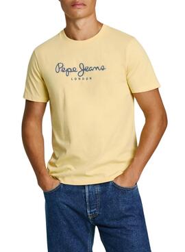 Maillot Pepe Jeans Abel jaune pour homme