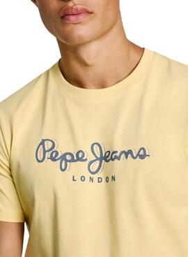 Maillot Pepe Jeans Abel jaune pour homme