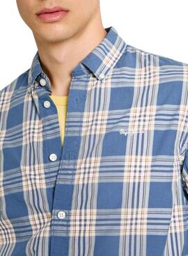 Chemise Pepe Jeans Markle bleue pour homme