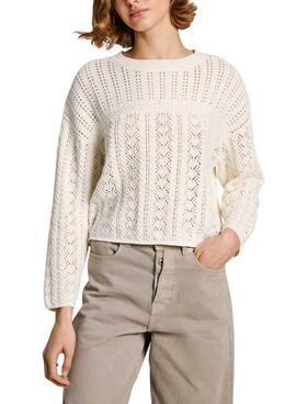 Maillot Pepe Jeans Isadora beige pour femme