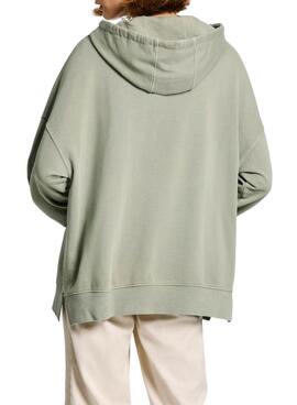 Sweatshirt Pepe Jeans Evelina verte pour femme