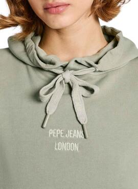 Sweatshirt Pepe Jeans Evelina verte pour femme