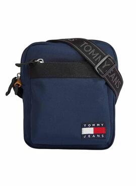 Sac en bandoulière Tommy Jeans Essential Daily Reporter bleu marine