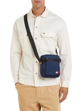 Sac en bandoulière Tommy Jeans Essential Daily Reporter bleu marine