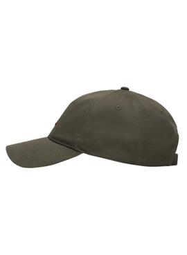 Casquette Tommy Jeans Flag verte pour homme et femme