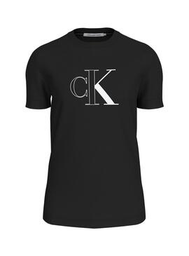 T-shirt Calvin Klein Jeans Outline noir pour homme