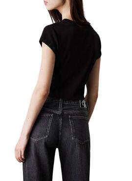 T-shirt Calvin Klein Jeans Slim noir pour femme