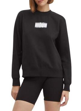 Sweatshirt Calvin Klein Jeans Outlined noir pour femme