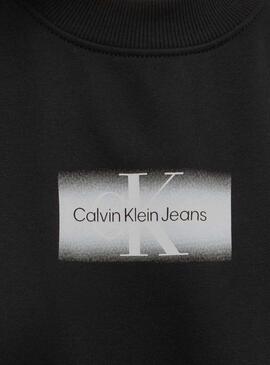 Sweatshirt Calvin Klein Jeans Outlined noir pour femme