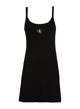 Robe à bretelles Calvin Klein Jeans noire pour femme