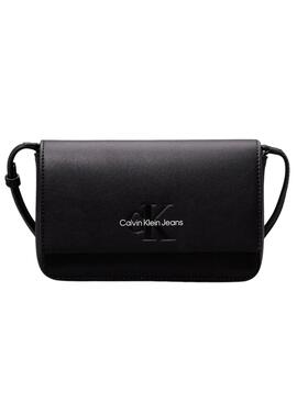 Sac à bandoulière Calvin Klein Jeans Sculpted Phone noir