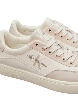 Sneakers Calvin Klein Jeans Classic en cuero beige