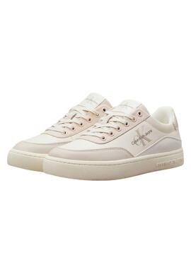 Sneakers Calvin Klein Jeans Classic en cuero beige