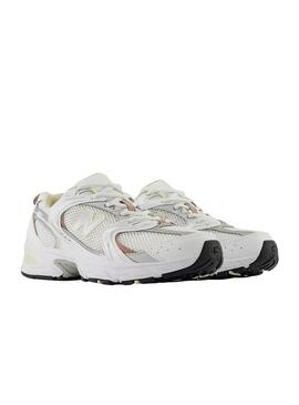 Sneakers New Balance blanches et marron 530 pour femme