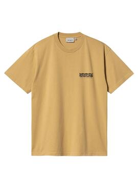 T-shirt Carhartt Stamp jaune pour homme