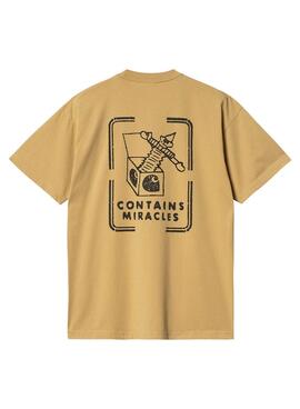 T-shirt Carhartt Stamp jaune pour homme