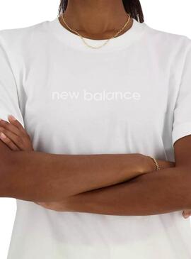 T-shirt New Balance Density Blanc pour Femme