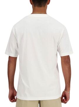 T-shirt New Balance Essentials Blanc Pour Homme.