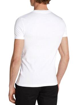 T-shirt Calvin Klein Outline blanche pour homme.