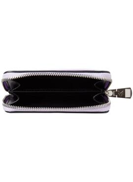 Portefeuille Calvin Klein Zip Around violet pour femme