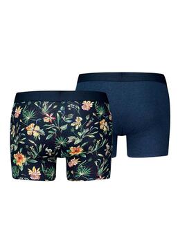 Pack Boxer Levis Flower bleu pour homme