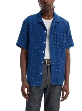 Chemise Levi's The Sunset Camp bleue pour homme