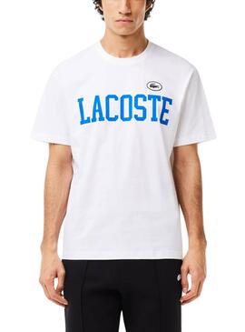 T-shirt Lacoste TH7411 Blanc Pour Homme