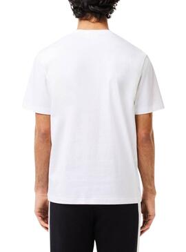 T-shirt Lacoste TH7411 Blanc Pour Homme