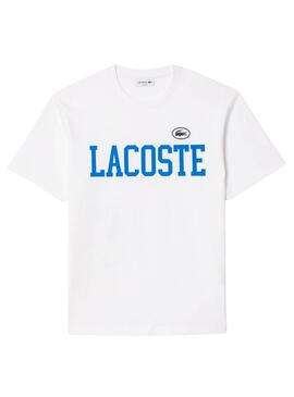 T-shirt Lacoste TH7411 Blanc Pour Homme