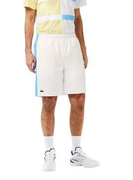 Short Lacoste Sportsuit Blanc Pour Homme