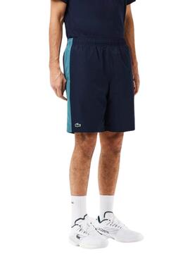Short Lacoste courte marine pour homme
