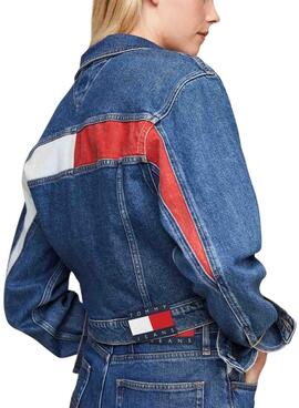 Veste en jean Tommy Jeans Claire Trucker bleu pour femme