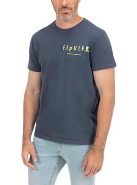 T-shirt Le Poulpe Plage bleue pour homme