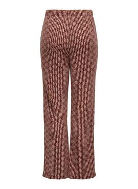 Pantalon Only Tove rouge pour femme