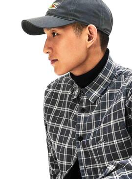 Casquette Lacoste Big Croc Gris Pour Homme