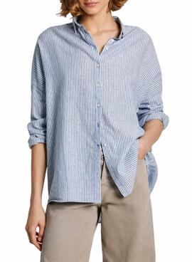 Chemise Pepe Jeans Marce bleu pour femme