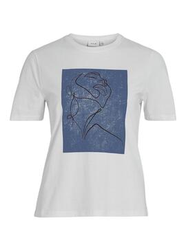 T-shirt Vila Sybil bleue pour femme