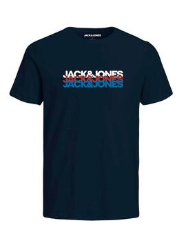 T-shirt Jack and Jones Cyber marine pour homme